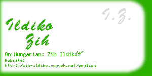 ildiko zih business card